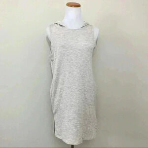 tresics beach tan sleeveless hooded tunic